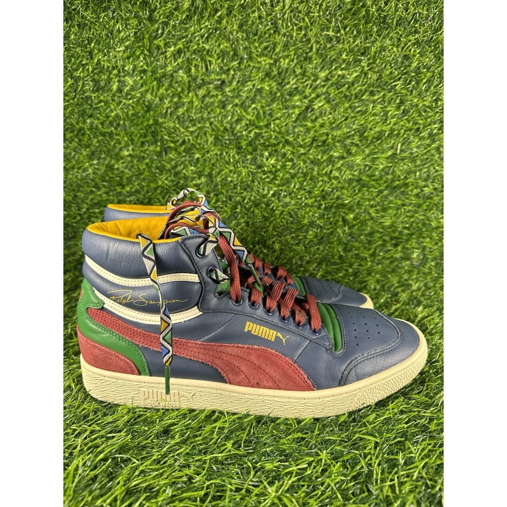Puma Ralph Sampson Mid BHM Sneakers 374684-01 US 10.5 Retro Colorblock 2020